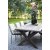 Groupe de restauration en plein air d\\\'Oxford; table beige 220 cm avec 6 chaises empilables Lincoln vert/beige