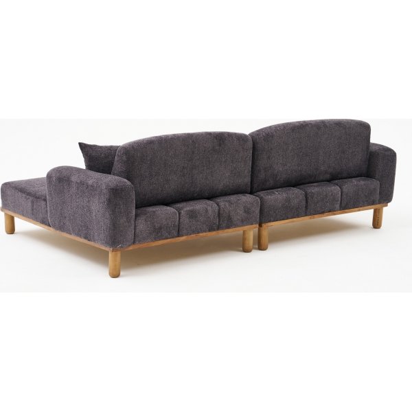 Canapé divan Reims droit - Anthracite Canapé divan Reims droit - Anthracite