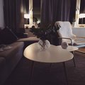 Kundbild Linköping satsbord 75x43 | 116x66 cm - Vit/bok: Otroligt nöjd med borden, passar...