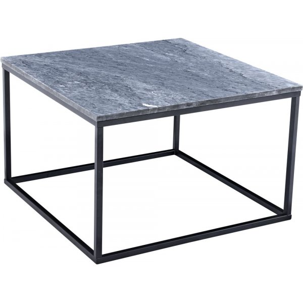 Accent soffbord 75 - Gr marmor / Svart underrede