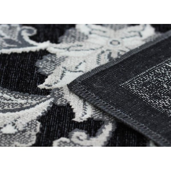 Konstsilkesmatta Carmona - Svart Konstsilkesmatta Carmona - Svart