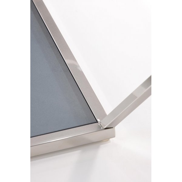 Table basse Puerto 100 x 100 cm - Verre fum