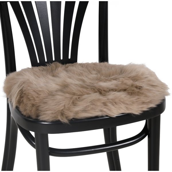 Plaza stolsdyna frskinn 34 cm - Ljusbrun