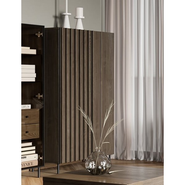 Piemonte skåp - Portland ask/svart Piemonte skåp - Portland ask/svart