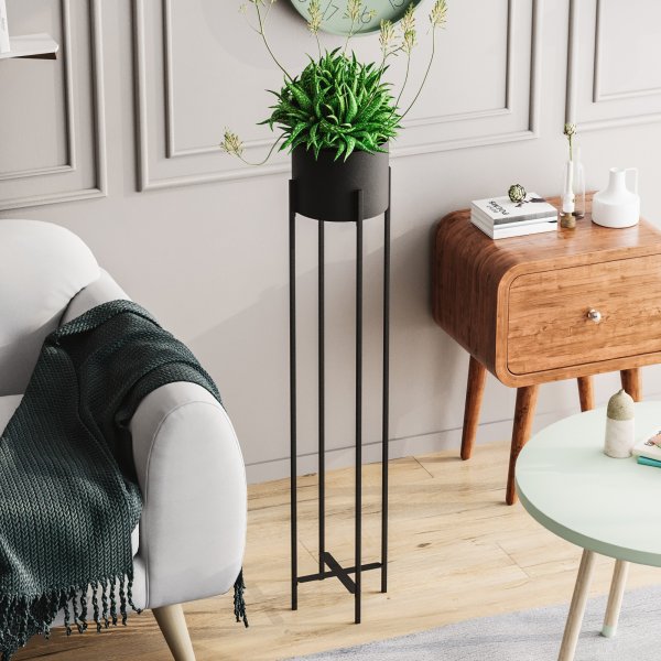 Plato 24 kruka - Svart