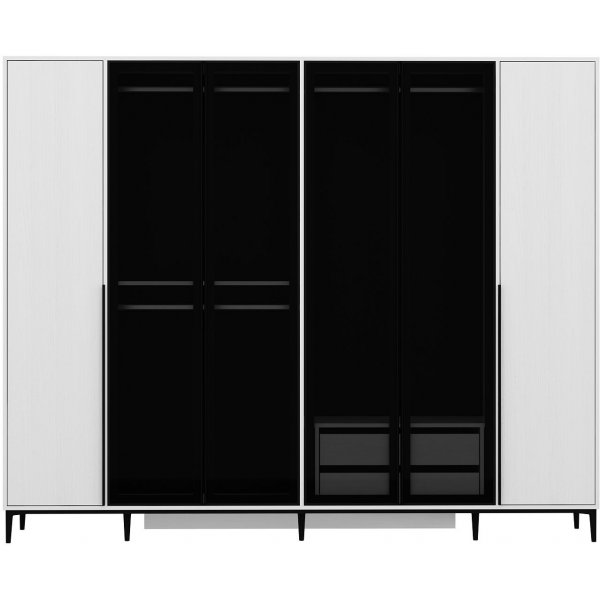 Elevate garderob 268 x 52 x 218 cm - Vit