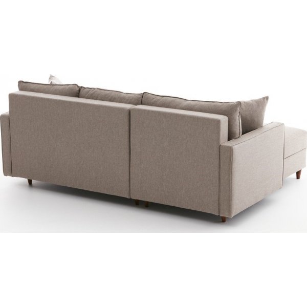 Canapé divan gauche Eca - Blanc crème Canapé divan gauche Eca - Blanc crème