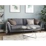 Country 2,5-sits soffa - Gr (tyg) / Svarta ben + Flckborttagare fr mbler
