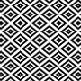 Intersect vloerkleed 120 x 180 cm - Zwart/wit