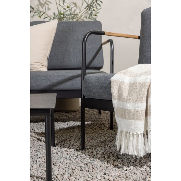 Pehnna loungegrupp - Svart/mörkgrå Pehnna loungegrupp - Svart/mörkgrå