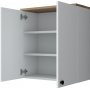 Mendy vggskp 65 cm - Valnt/vit