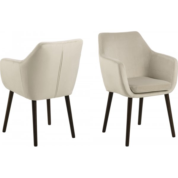 Nora karmstol - Beige