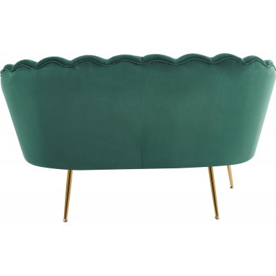 Kingsley 2-sits soffa i sammet - grn / mssing