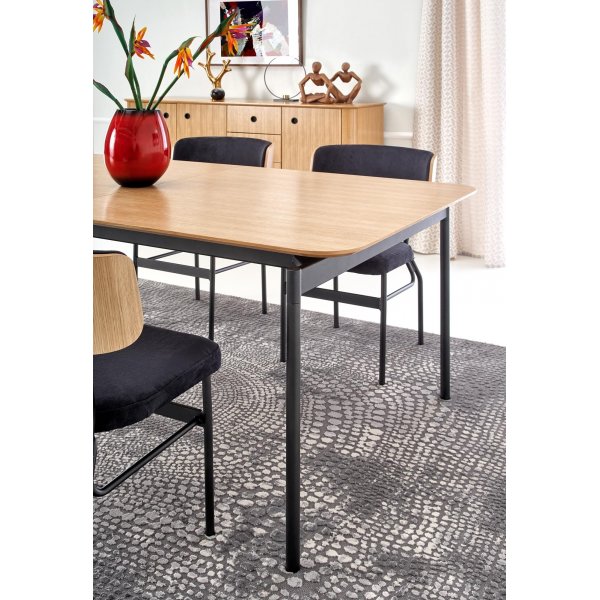 Table  manger Giga 170-250 cm - Chne/noir