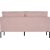 Kingsley 2,5-sits soffa i rosa sammet + Möbelvårdskit för textilier