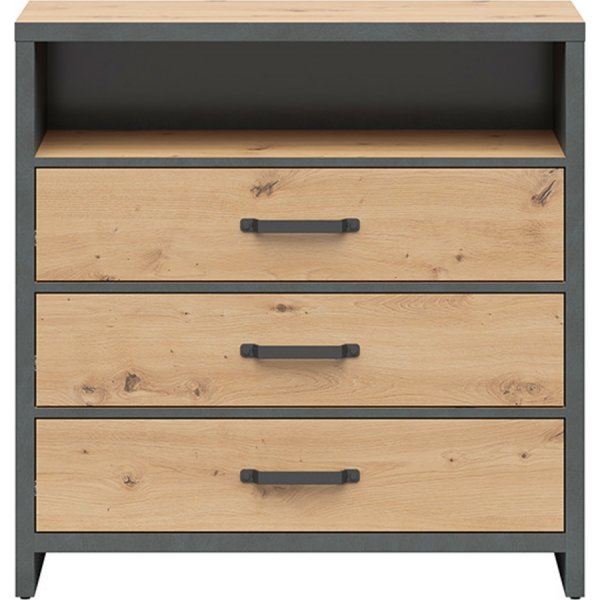 Weston ladekast 90 cm - Artisan eiken/grijs Weston ladekast 90 cm - Artisan eiken/grijs