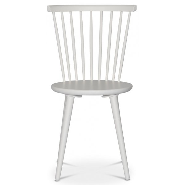 Cleo matgrupp runt 110 cm inkl 4 st vita pinnstolar Castor - Mrk ekfanr