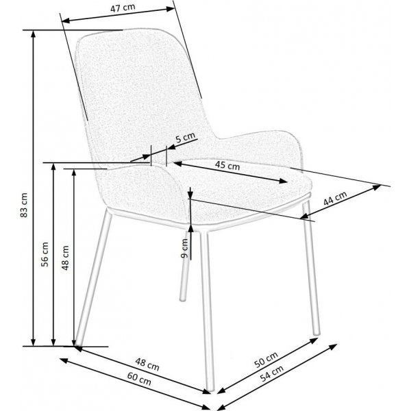Cadeira matstol 481 - Beige Cadeira matstol 481 - Beige