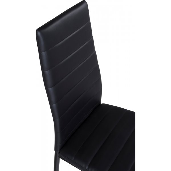 Slim matstol i svart PU Slim matstol i svart PU