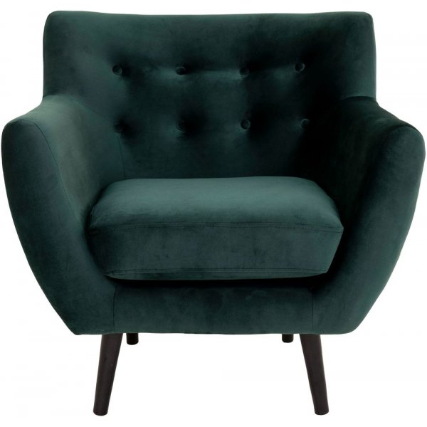 Monte Fåtölj i mörkgrönt tyg Monte Fåtölj i mörkgrönt tyg