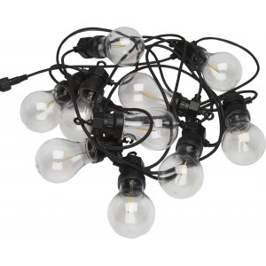 Guirlande lumineuse lumineuse pour extrieur - 8,7 m - Noir