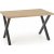 Gambon matbord med kryssben 140 cm - Ekfaner/svart