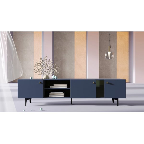 Banc multimédia Colors 200 cm - Bleu Banc multimédia Colors 200 cm - Bleu