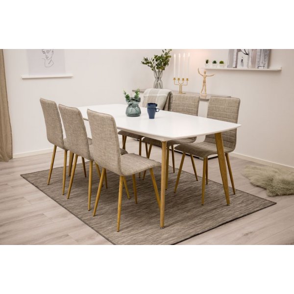 Table  manger Bridge 240 cm - Chne/blanc