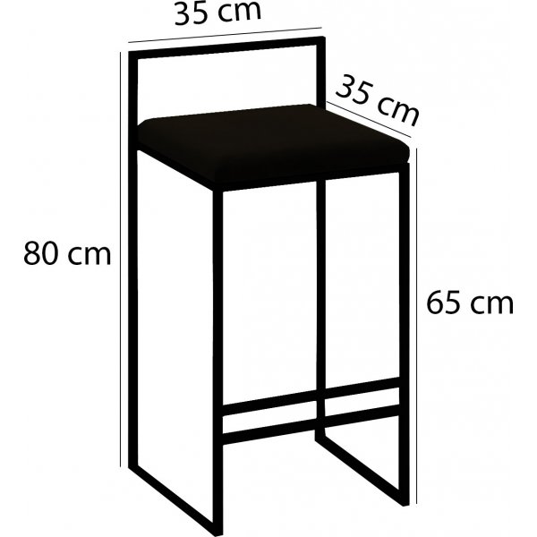 Tabouret de bar nordique - Crme