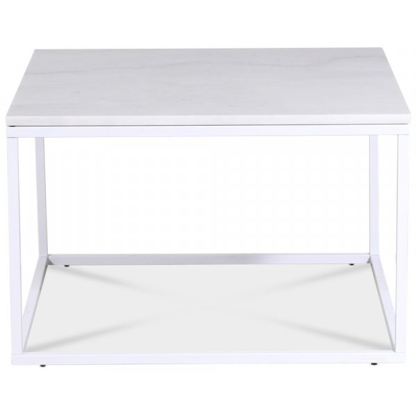 Accent soffbord 75 - Vit marmor / Vit Accent soffbord 75 - Vit marmor / Vit