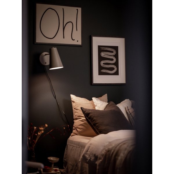 Cornet wandlamp - Beige - 26 cm