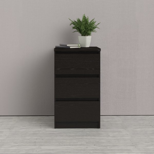 Naia slank dressoir met 3 laden - Zwarte doos Naia slank dressoir met 3 laden - Zwarte doos