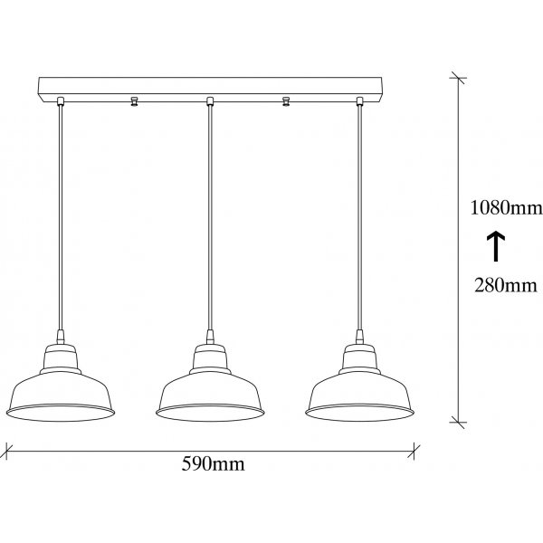 Plafonnier Bergen 181-S1 - Noir Plafonnier Bergen 181-S1 - Noir