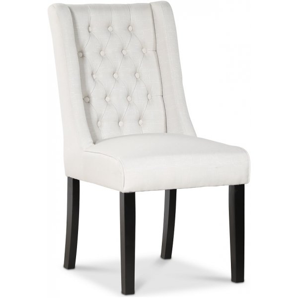 Windsor stol med handtag - Beige / Svarta ben