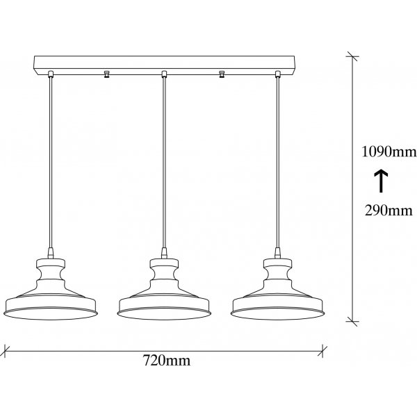 Plafonnier Berkeley 182-S1 - Noir Plafonnier Berkeley 182-S1 - Noir