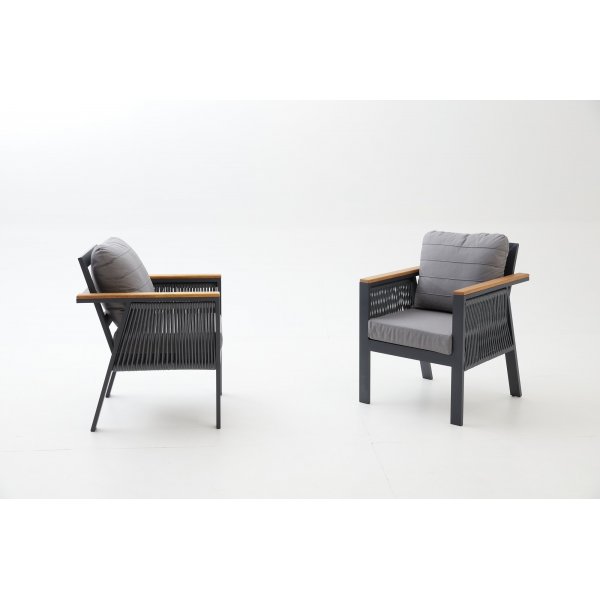 Capella loungegrupp - Antracit