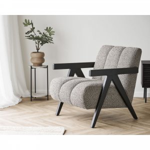 Leuven sidobord Ø27 cm - Svart/beige Leuven sidobord Ø27 cm - Svart/beige