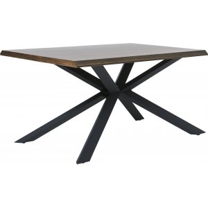 Table  manger Sky en chne fum avec pieds croiss - 160x90 cm