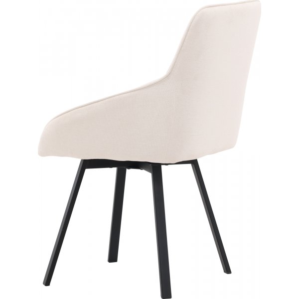 Chaise de salle à manger Rosie - Beige/noir Chaise de salle à manger Rosie - Beige/noir