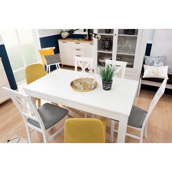 Chaise de salle  manger Allan - Gris/blanc