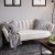 Kingsley 3-sits soffa i sammet - grbeige / krom + Flckborttagare fr mbler