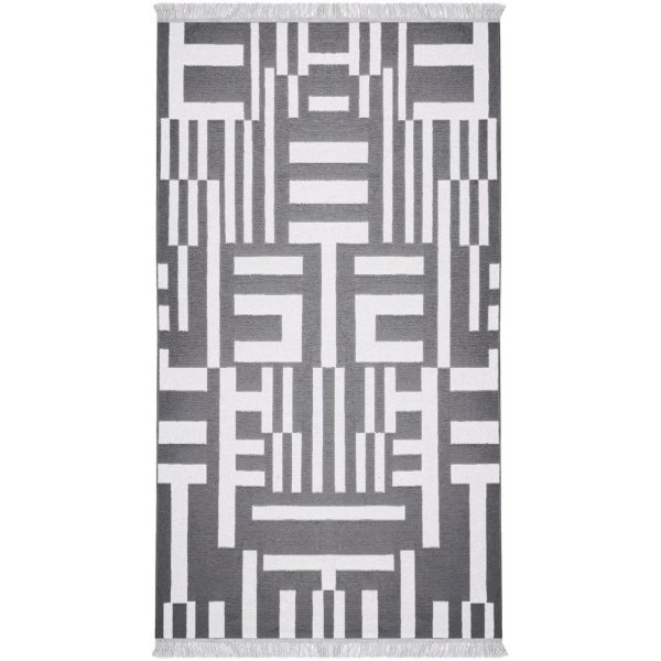 Totem matta 150 x 80 cm - Grå/vit Totem matta 150 x 80 cm - Grå/vit