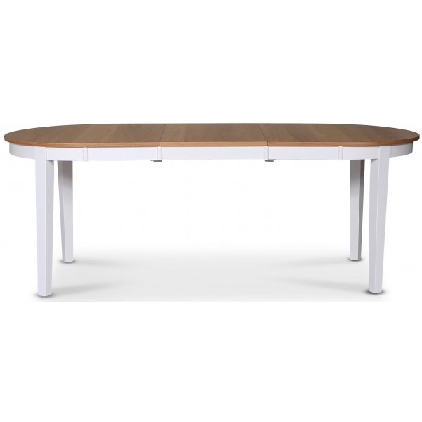 Matbord förlängningsbart vit/ek 160/210x90 - Fårö Matbord förlängningsbart vit/ek 160/210x90 - Fårö