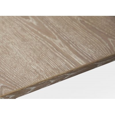 Freddy avlngt matbord i whitewash med vita metallben - 170x90 cm