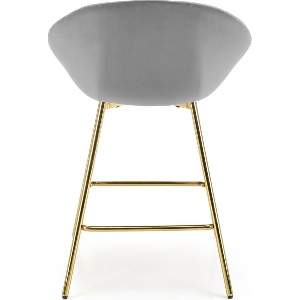 Tabouret de bar Pelican 112 - Gris/doré Tabouret de bar Pelican 112 - Gris/doré