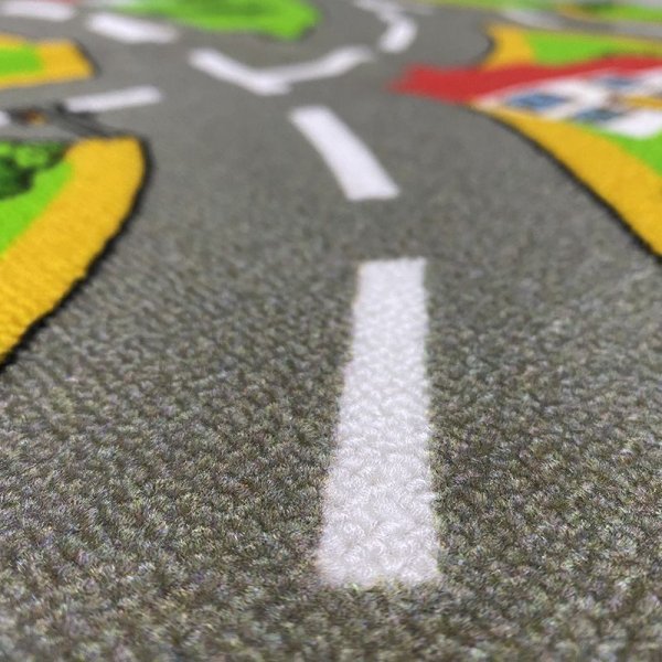 Barnmatta Trafikmatta 2 Tuftad - 133x175 cm Barnmatta Trafikmatta 2 Tuftad - 133x175 cm