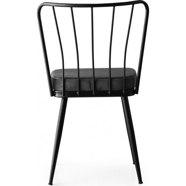 Ensemble de chaises Ylva - Noir/gris fonc