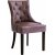 Chaise Tuva en PU vintage marron