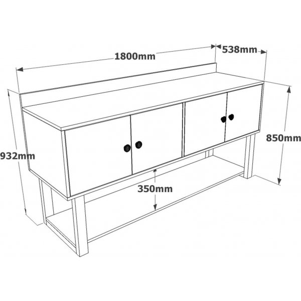 Buffet Marken - Baroque/anthracite Buffet Marken - Baroque/anthracite