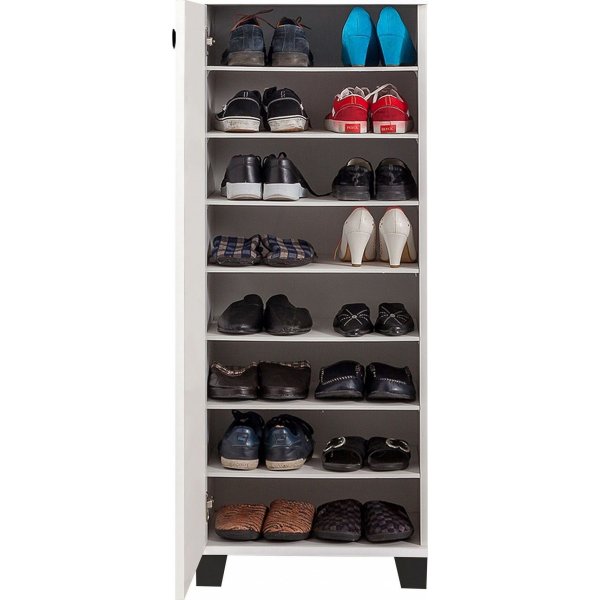 Flint schoenenkast katten - Wit/zwart